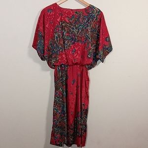 Blouson Paisley R&K Vintage Dress Sz 6